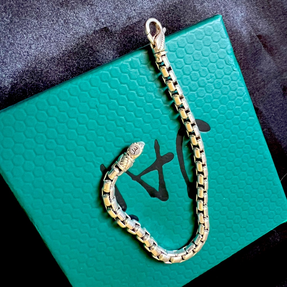 JAI by John Hardy Sterling silver 5.3mm Round Box Chain Bracelet